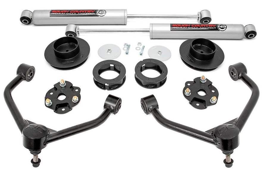 Rough Country 3.5" UCA Lift Kit Nitro shocks 19-up Ram 1500 4WD